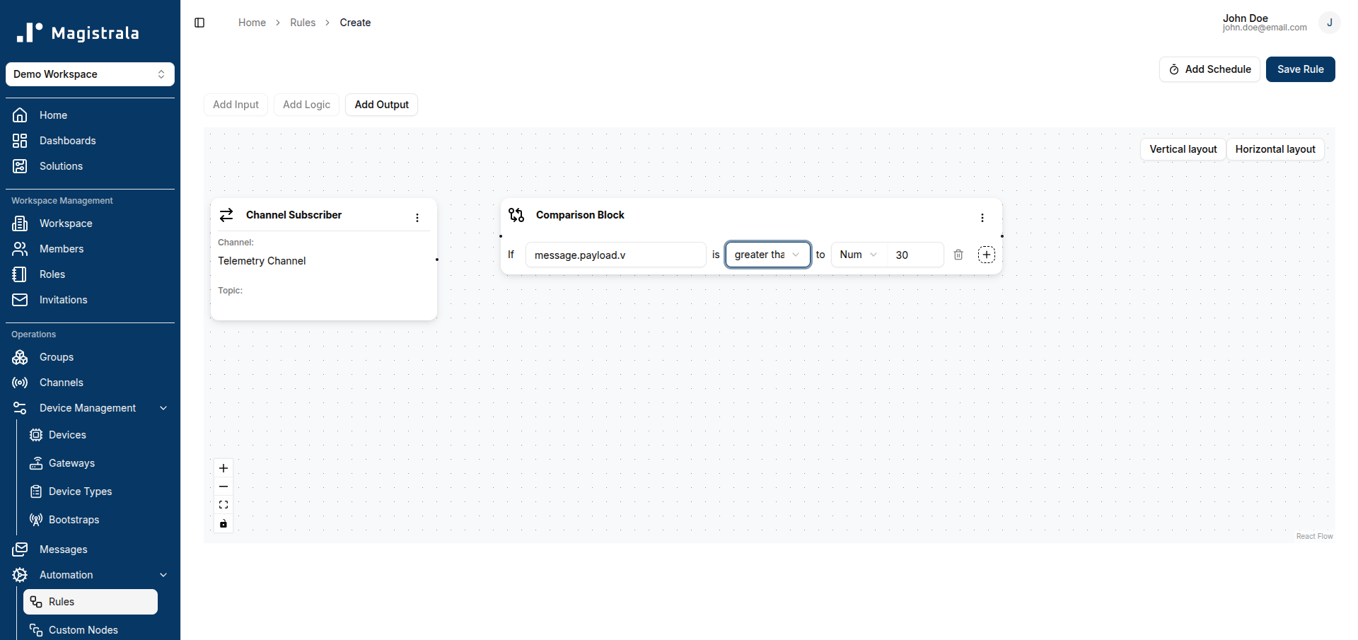comparison node